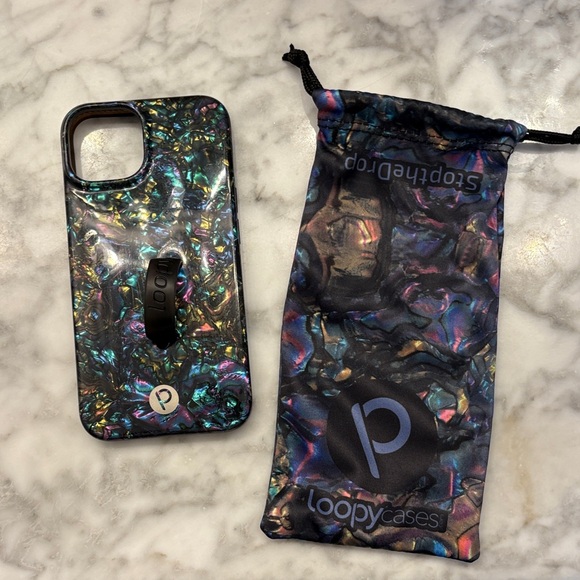 Loopy Case Iridescent Blue and Purple Phone Case - Picture 2 of 6